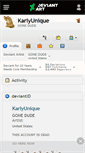 Mobile Screenshot of karlyunique.deviantart.com
