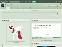 Tablet Screenshot of flutterponi.deviantart.com