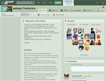 Tablet Screenshot of dothack-theworld.deviantart.com