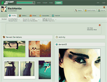 Tablet Screenshot of blackmamba.deviantart.com