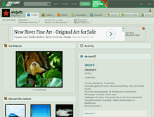 Tablet Screenshot of alejarb.deviantart.com
