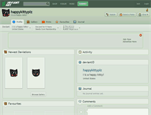 Tablet Screenshot of happykittyplz.deviantart.com