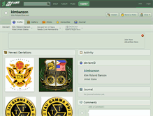 Tablet Screenshot of kimbanson.deviantart.com