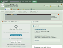 Tablet Screenshot of inuyashafmaskoolar.deviantart.com