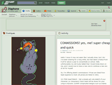 Tablet Screenshot of diaphone.deviantart.com