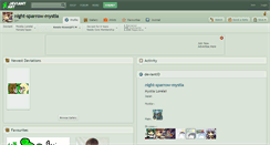 Desktop Screenshot of night-sparrow-mystia.deviantart.com