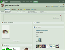 Tablet Screenshot of night-sparrow-mystia.deviantart.com