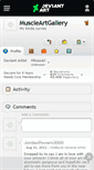 Mobile Screenshot of muscleartgallery.deviantart.com