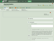 Tablet Screenshot of muscleartgallery.deviantart.com
