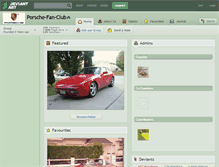 Tablet Screenshot of porsche-fan-club.deviantart.com