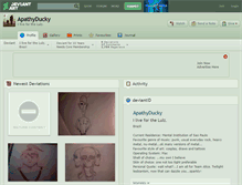 Tablet Screenshot of apathyducky.deviantart.com