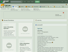 Tablet Screenshot of cpt-lee.deviantart.com