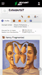 Mobile Screenshot of exiledartist.deviantart.com