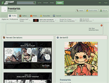 Tablet Screenshot of freestarisis.deviantart.com