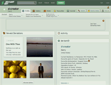 Tablet Screenshot of d-creator.deviantart.com