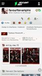 Mobile Screenshot of favouritevampire.deviantart.com