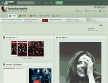 Tablet Screenshot of favouritevampire.deviantart.com