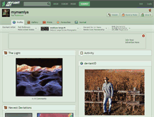 Tablet Screenshot of mymamiya.deviantart.com