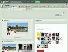 Tablet Screenshot of kudlacz.deviantart.com