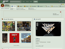 Tablet Screenshot of jnkboy.deviantart.com