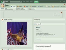 Tablet Screenshot of kiolen.deviantart.com