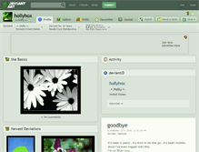 Tablet Screenshot of hollyhox.deviantart.com