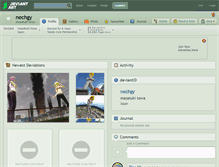 Tablet Screenshot of nechgy.deviantart.com