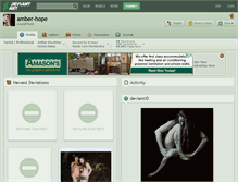 Tablet Screenshot of amber-hope.deviantart.com