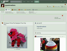 Tablet Screenshot of kopeskreations.deviantart.com