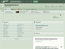 Tablet Screenshot of blueheartwarriorcat.deviantart.com