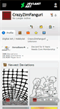 Mobile Screenshot of crazyzimfangurl.deviantart.com