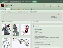 Tablet Screenshot of dreamwings.deviantart.com