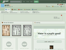 Tablet Screenshot of geralin.deviantart.com