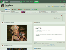 Tablet Screenshot of faeriedanse.deviantart.com