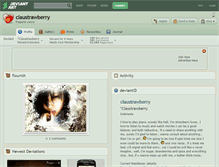 Tablet Screenshot of claustrawberry.deviantart.com