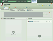 Tablet Screenshot of dofthemaze.deviantart.com