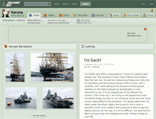 Tablet Screenshot of kerona.deviantart.com