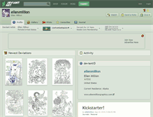 Tablet Screenshot of ellenmillion.deviantart.com