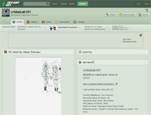 Tablet Screenshot of cristalcat101.deviantart.com
