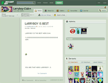 Tablet Screenshot of larryboy-club.deviantart.com