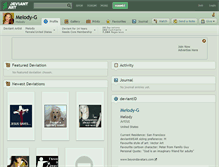 Tablet Screenshot of melody-g.deviantart.com