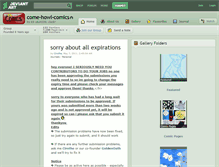 Tablet Screenshot of come-howl-comics.deviantart.com
