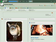 Tablet Screenshot of mizuho-kazami.deviantart.com