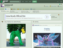 Tablet Screenshot of lunamaxwell.deviantart.com