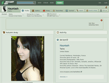 Tablet Screenshot of hauntash.deviantart.com