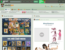 Tablet Screenshot of akira500.deviantart.com