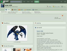 Tablet Screenshot of lunar-mist.deviantart.com