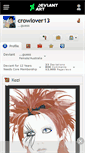 Mobile Screenshot of crowlover13.deviantart.com