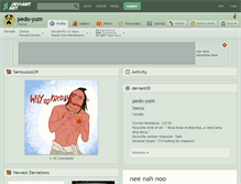 Tablet Screenshot of pedo-yum.deviantart.com