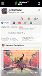 Mobile Screenshot of justamuse.deviantart.com